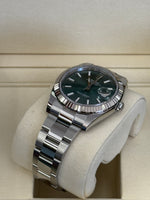 Load image into Gallery viewer, Rolex Datejust 41mm Stainless Steel Fluted Oyster Mint Green Stick Dial - 126334