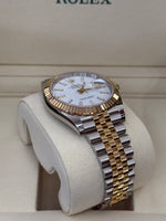 Load image into Gallery viewer, Rolex Datejust 41mm Two-Tone Yellow Fluted Jubilee White Index Dial - 126333