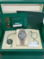 Load image into Gallery viewer, Rolex Datejust 36mm Two-Tone Fluted Rose Jubilee Wimbledon Dial - 126231