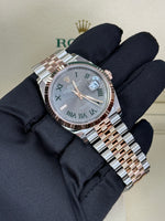 Load image into Gallery viewer, Rolex Datejust 36mm Two-Tone Fluted Rose Jubilee Wimbledon Dial - 126231