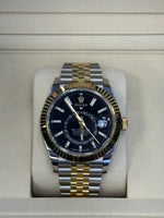 Load image into Gallery viewer, Rolex Sky-Dweller 42mm Two-Tone Yellow Fluted Jubilee Black Index Dial - 336933