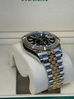 Load image into Gallery viewer, Rolex Sky-Dweller 42mm Two-Tone Yellow Fluted Jubilee Black Index Dial - 336933