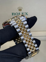 Load image into Gallery viewer, Rolex Sky-Dweller 42mm Two-Tone Yellow Fluted Jubilee Black Index Dial - 336933