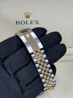 Load image into Gallery viewer, Rolex Sky-Dweller 42mm Two-Tone Yellow Fluted Jubilee Black Index Dial - 336933