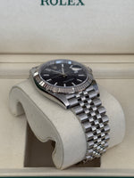 Load image into Gallery viewer, Rolex Datejust 41mm Stainless Steel Fluted Jubilee Blue Stick Dial