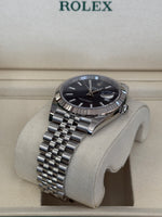 Load image into Gallery viewer, Rolex Datejust 41mm Stainless Steel Fluted Jubilee Blue Stick Dial