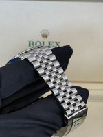 Load image into Gallery viewer, Rolex Datejust 41mm Stainless Steel Fluted Jubilee Blue Stick Dial