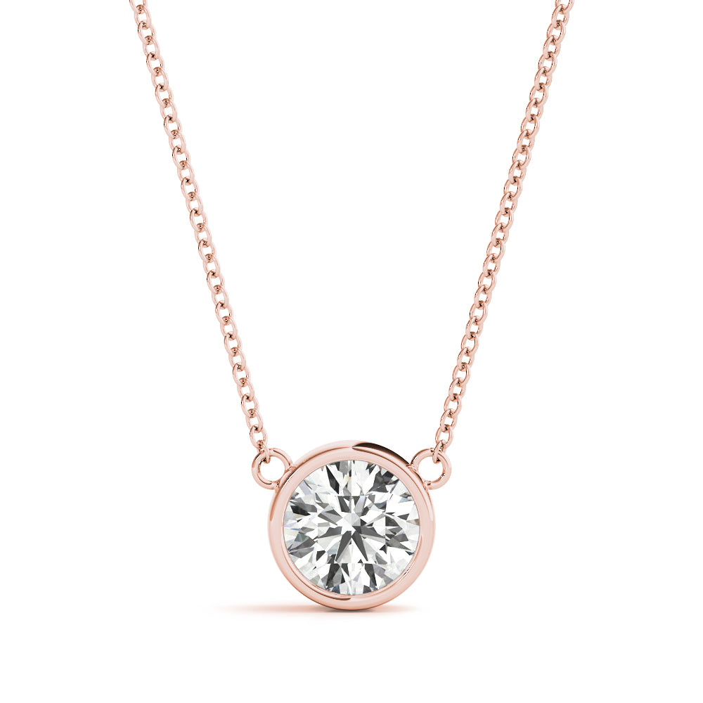 Round Solitaire Pendant