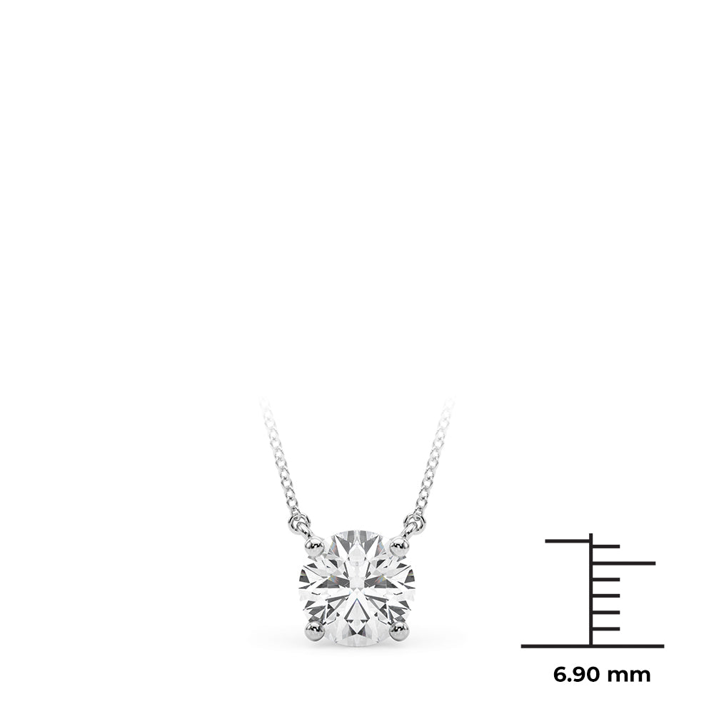 Round Solitaire Pendant