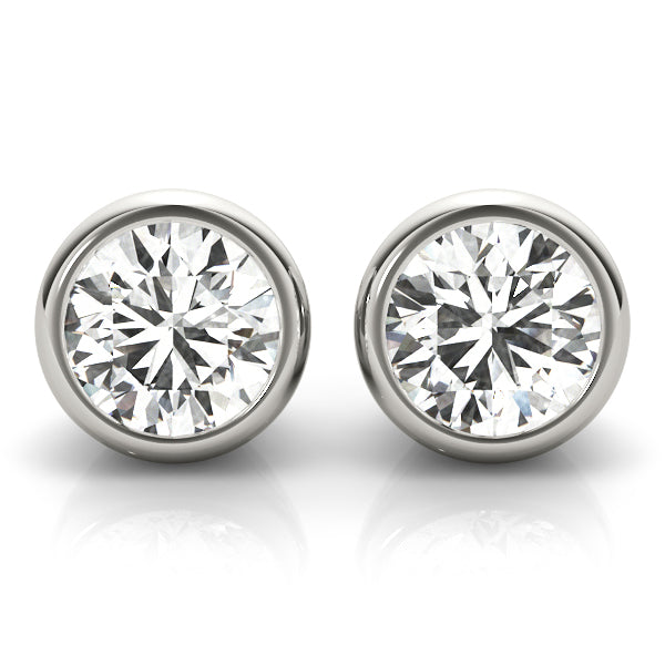 Earrings single stone