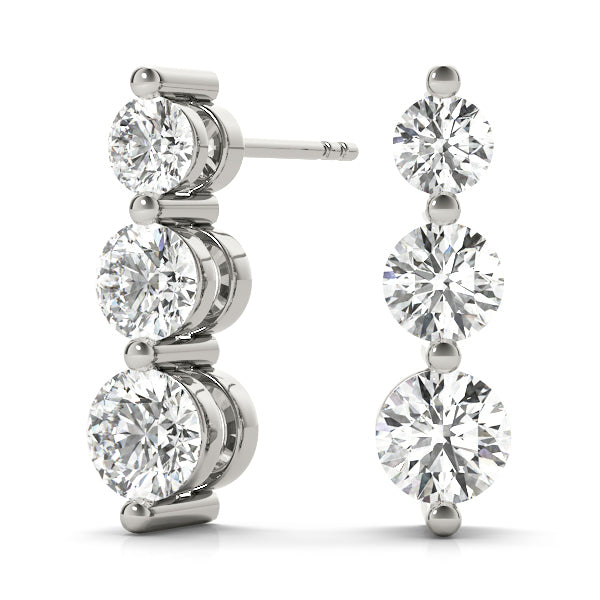 Earrings 3 stone