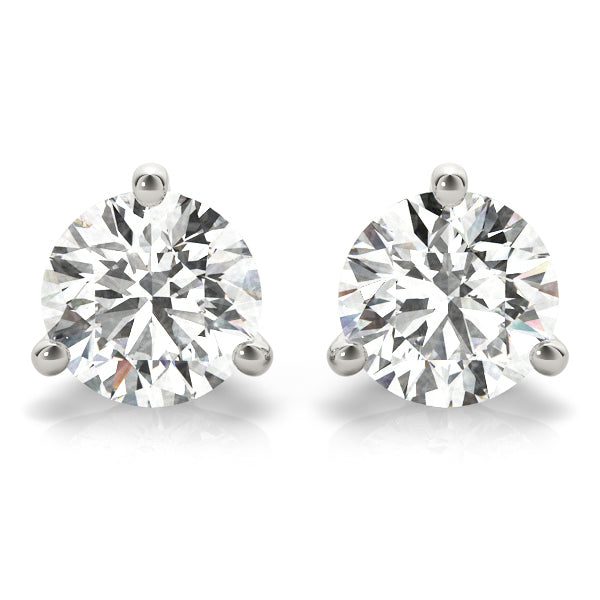 Earrings single stone