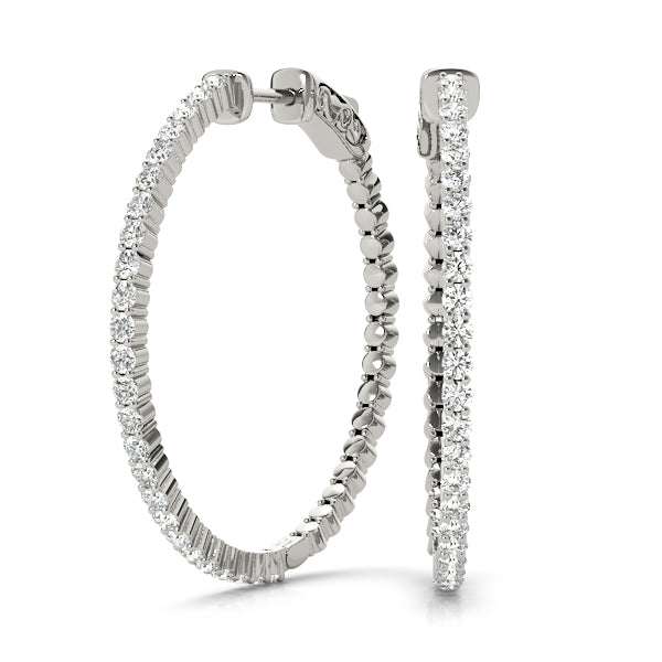 Earrings hoop earrings vault lock