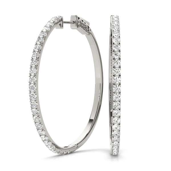 Earrings hoop earrings vault lock