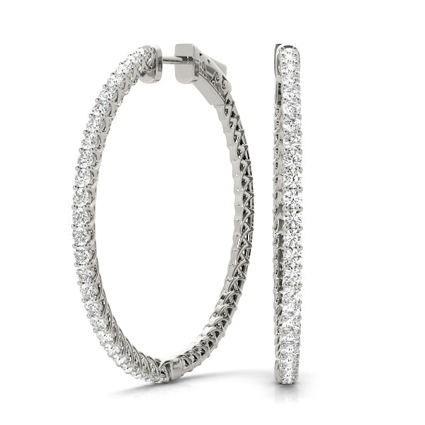 Earrings hoop earrings vault lock
