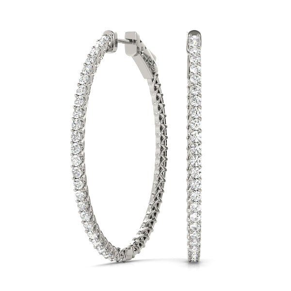 Earrings hoop earrings vault lock