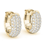 Load image into Gallery viewer, .5 Inch 5 Row Pave Earrings
