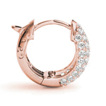 Load image into Gallery viewer, .5 Inch 5 Row Pave Earrings

