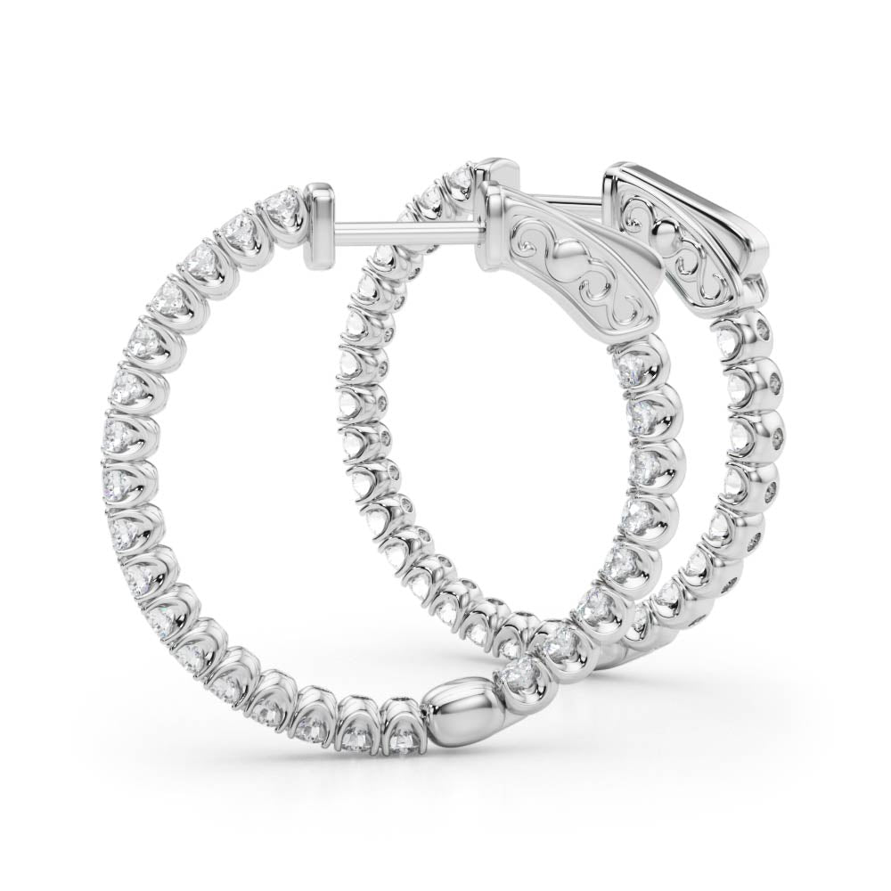 .75 Inch 4 Prong Round Hoop