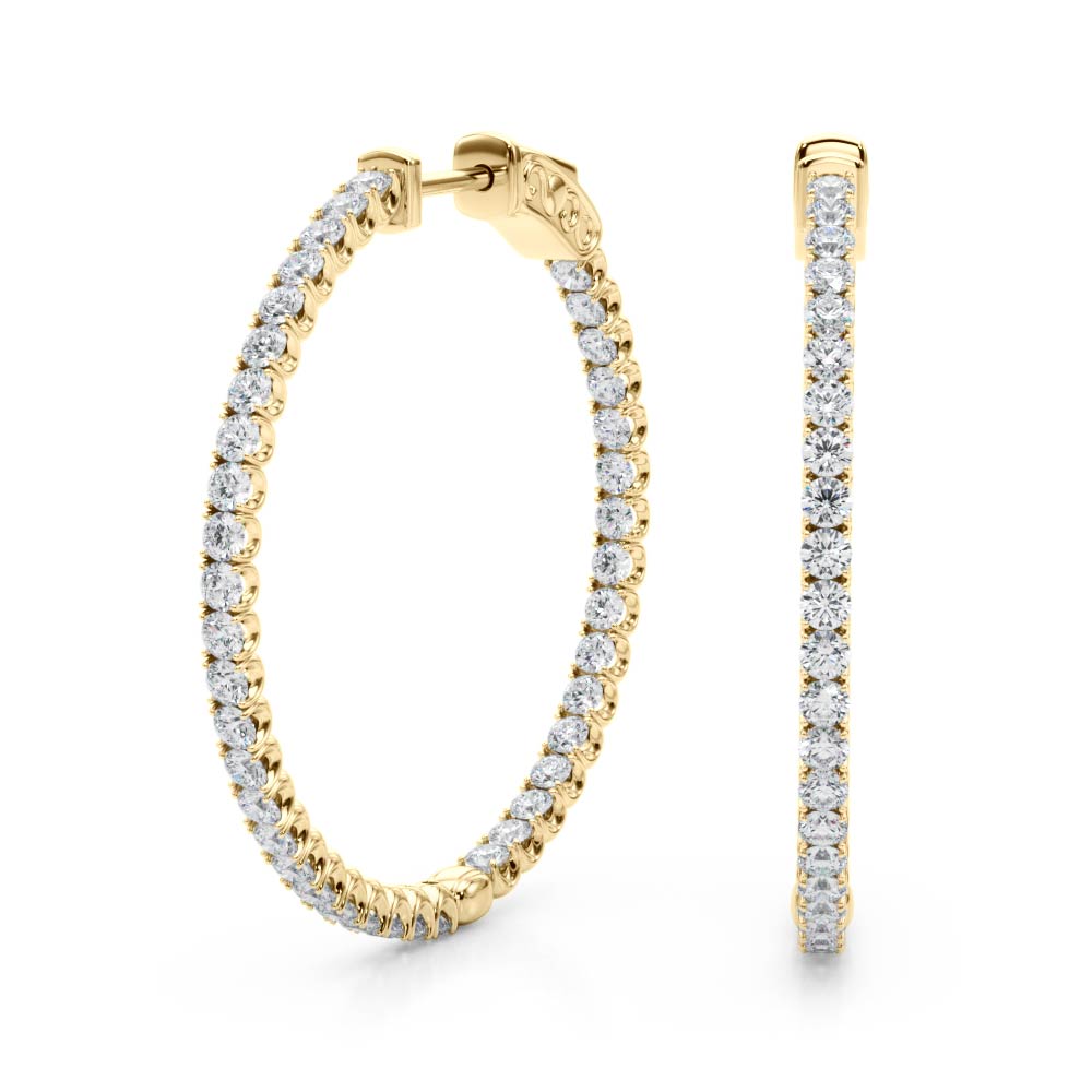 .75 Inch 4 Prong Round Hoop