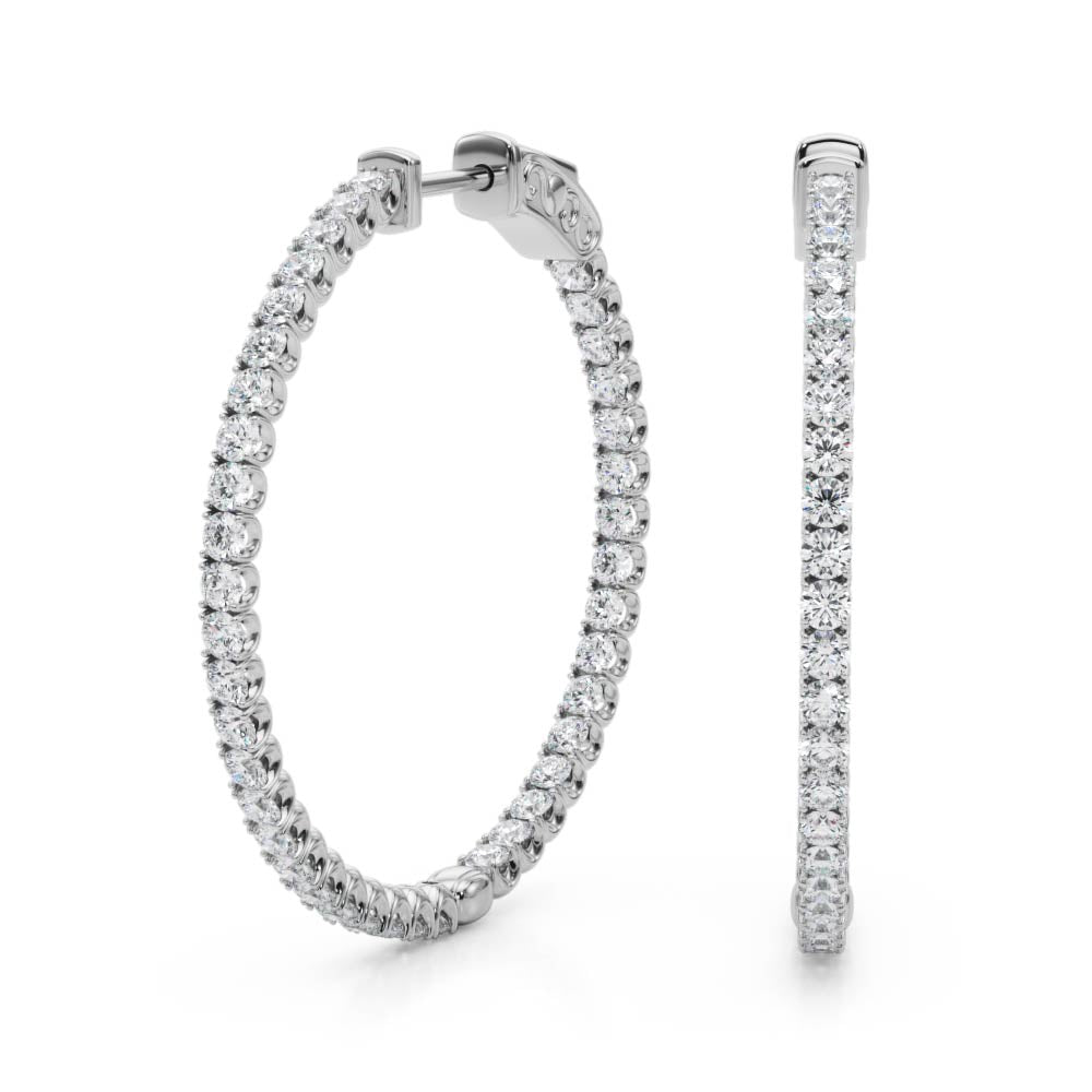 .75 Inch 4 Prong Round Hoop