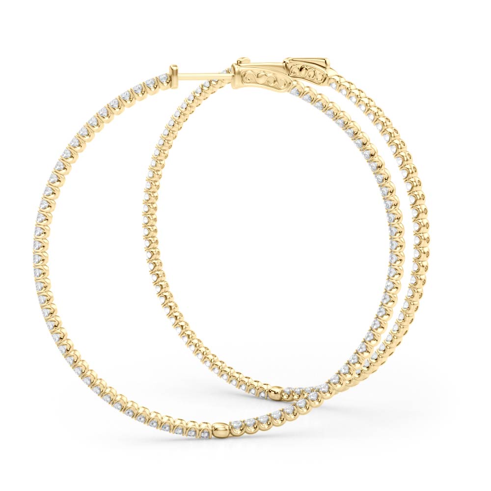 .75 Inch 4 Prong Round Hoop