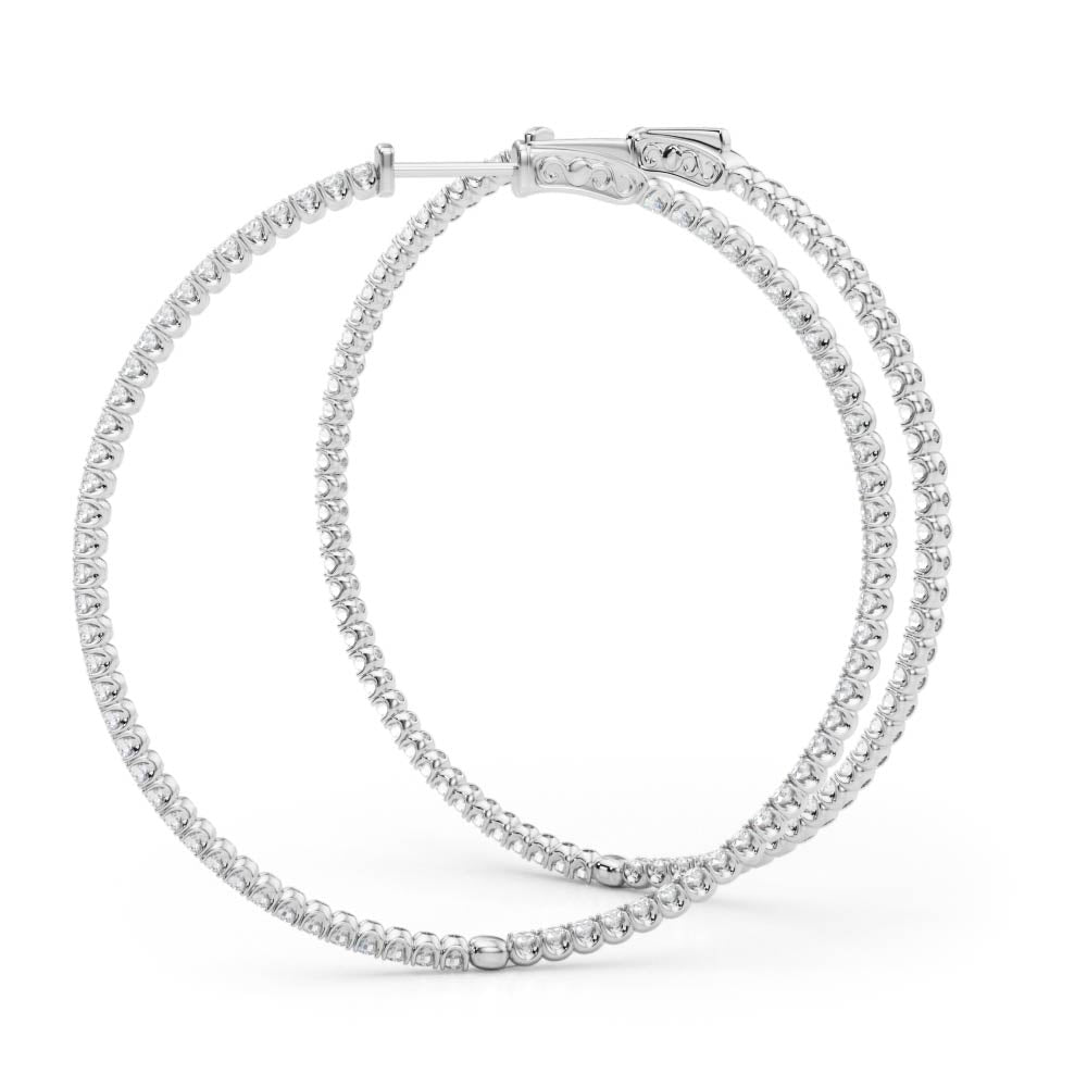.75 Inch 4 Prong Round Hoop