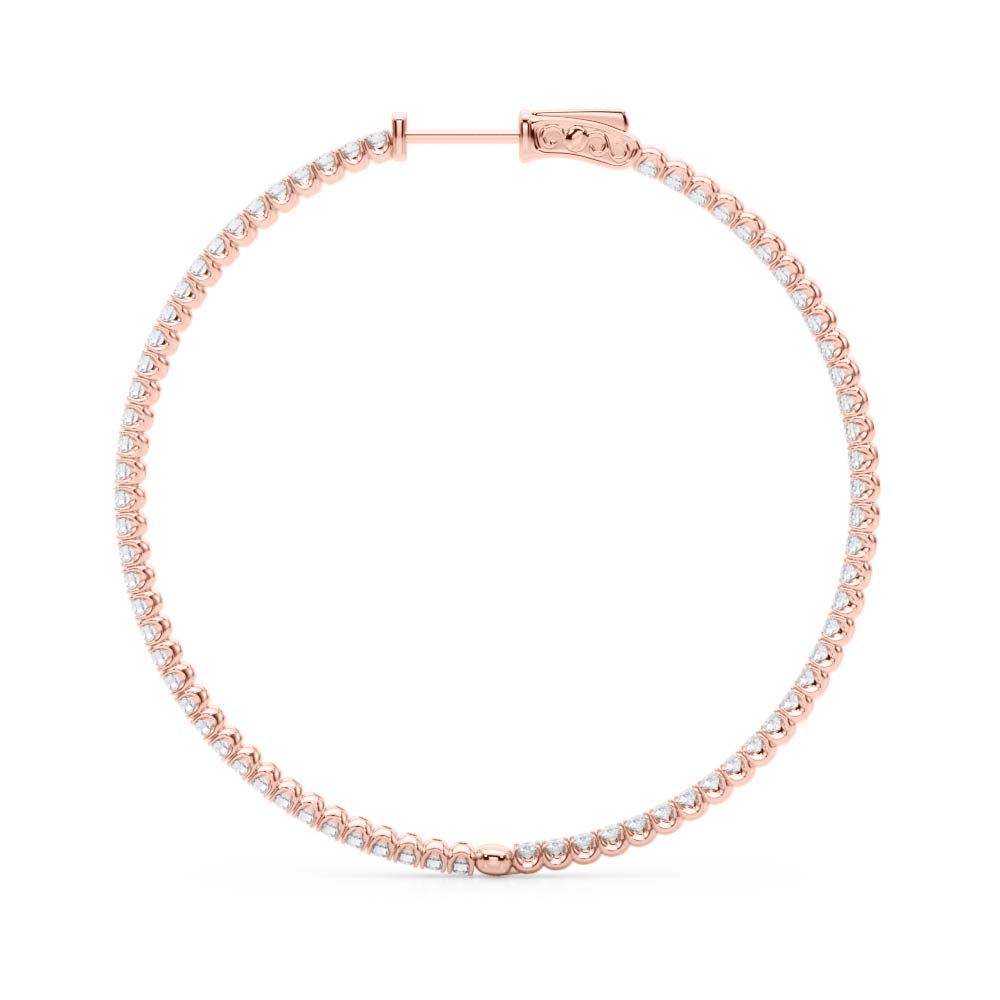 .75 Inch 4 Prong Round Hoop