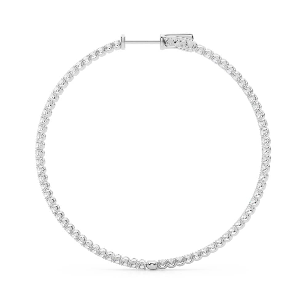 .75 Inch 4 Prong Round Hoop