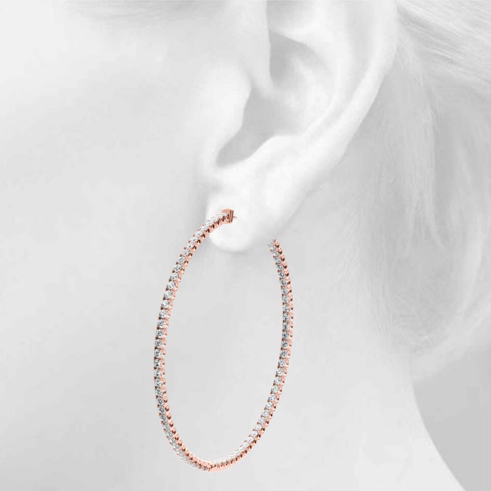 .75 Inch 4 Prong Round Hoop