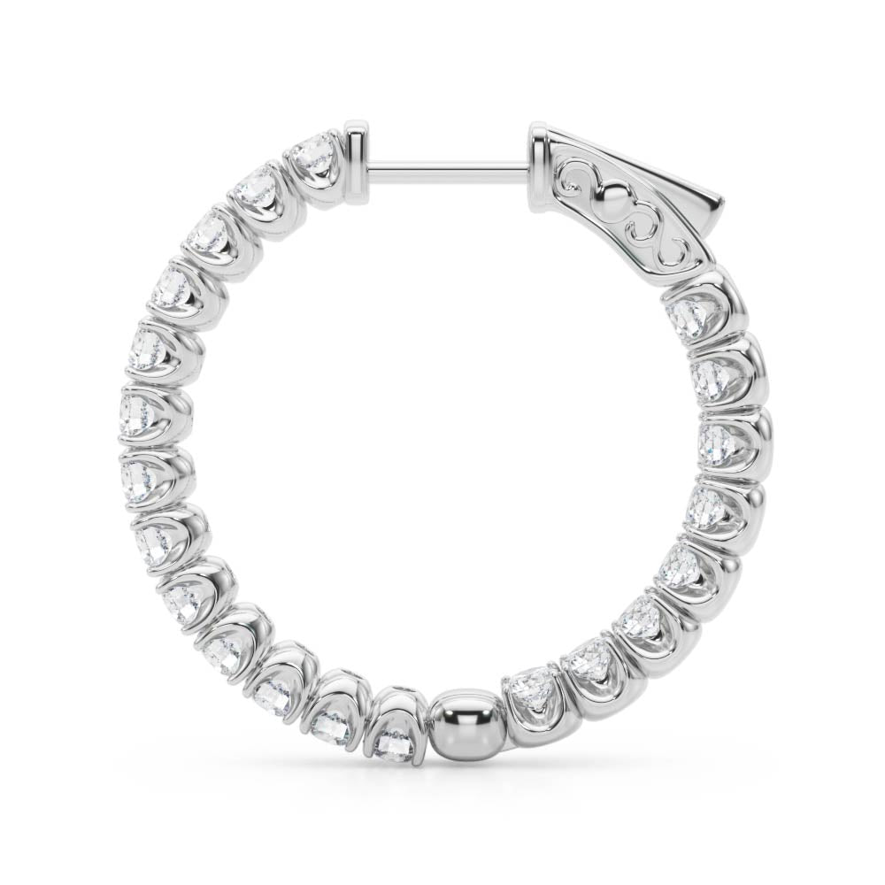 .75 Inch 4 Prong Round Hoop