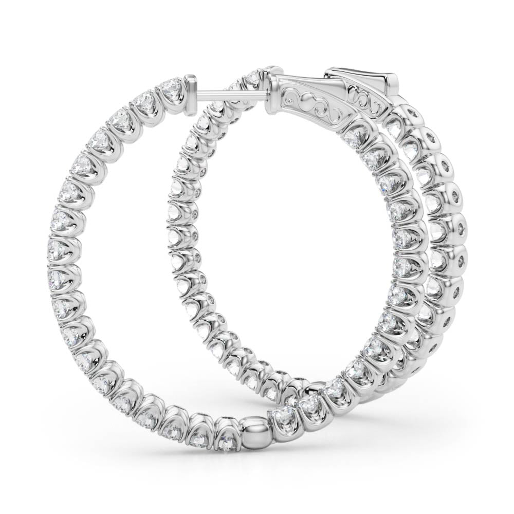 .75 Inch 4 Prong Round Hoop