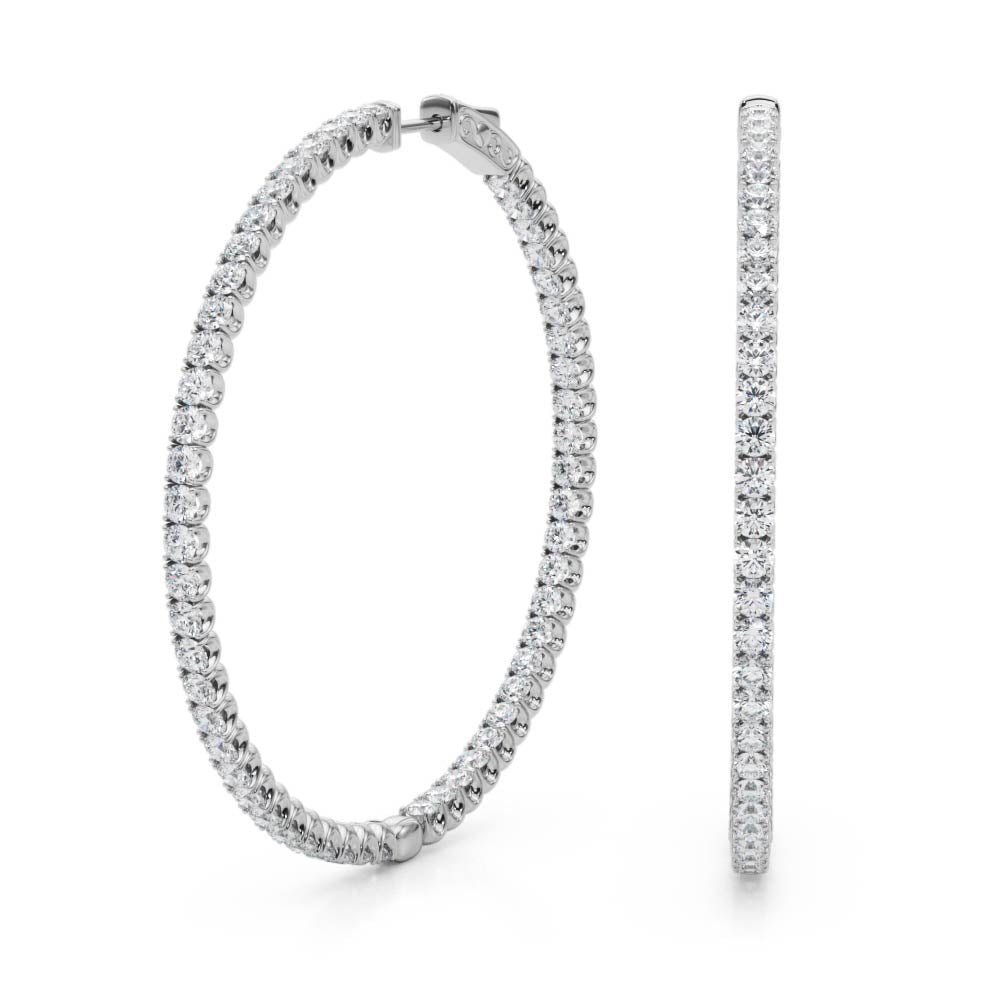 .75 Inch 4 Prong Round Hoop