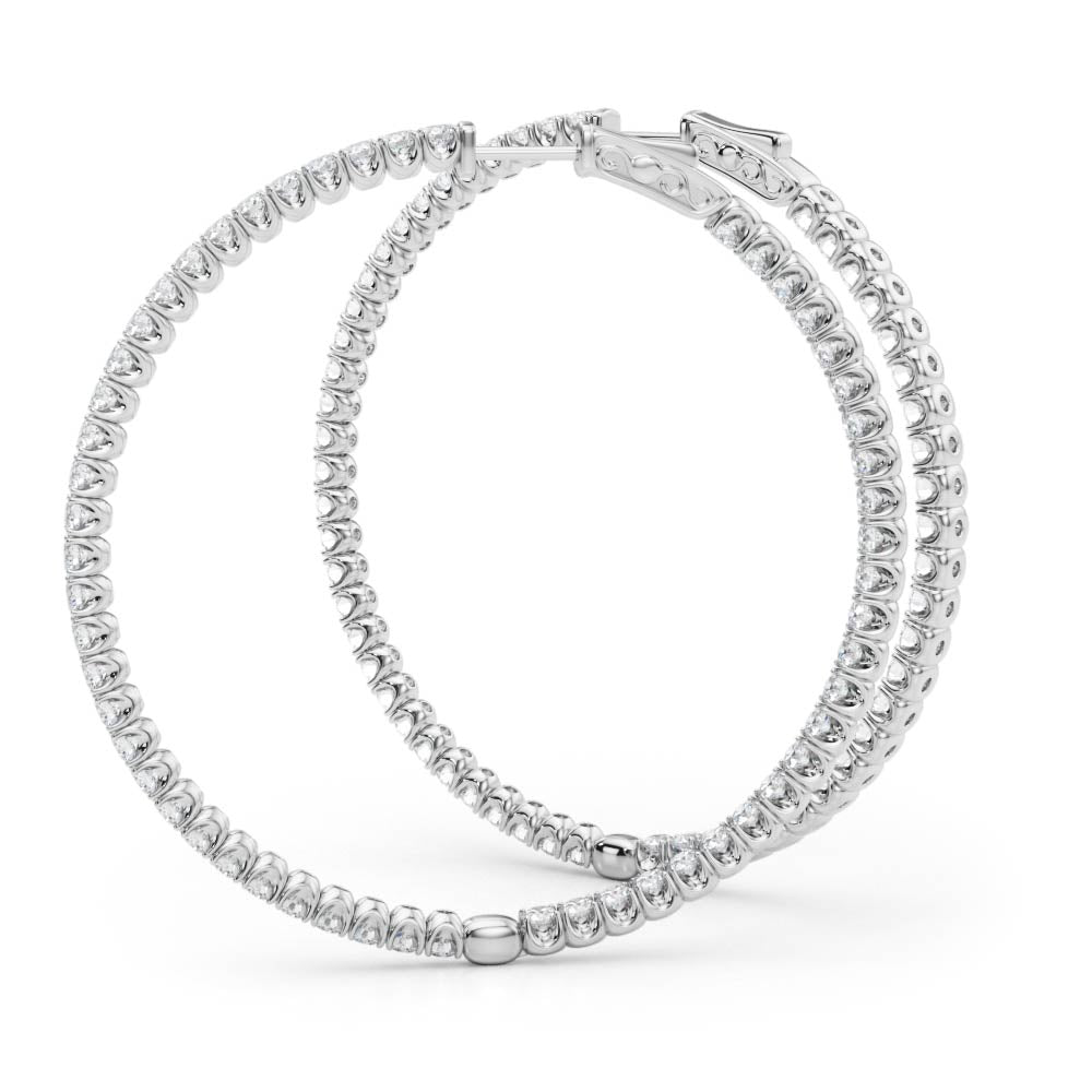 .75 Inch 4 Prong Round Hoop