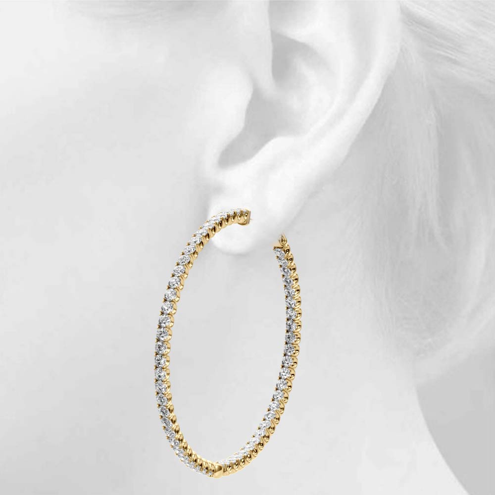 .75 Inch 4 Prong Round Hoop