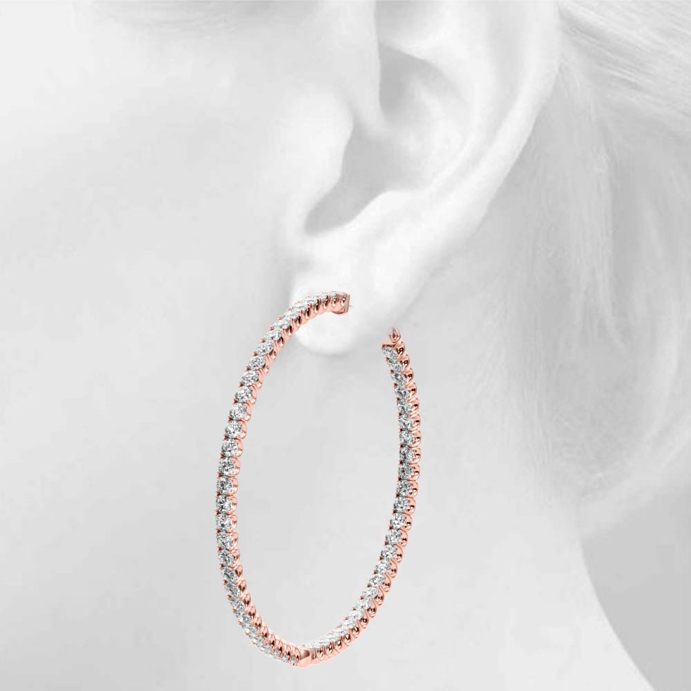 .75 Inch 4 Prong Round Hoop