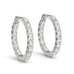 Load image into Gallery viewer, .8 Inch 4 Prong Round Hoop
