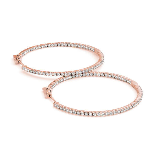 .75 Inch 4 Prong Round Hoop