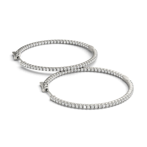 .75 Inch 4 Prong Round Hoop