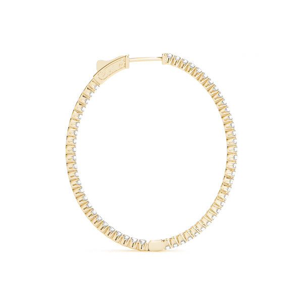 1.2 Inch 4 Prong Oval Hoop