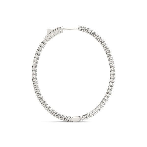 1.2 Inch 4 Prong Oval Hoop
