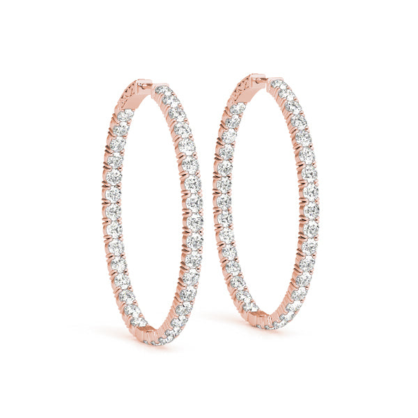 1.2 Inch 4 Prong Oval Hoop