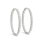 Load image into Gallery viewer, 1.2 Inch 4 Prong Oval Hoop
