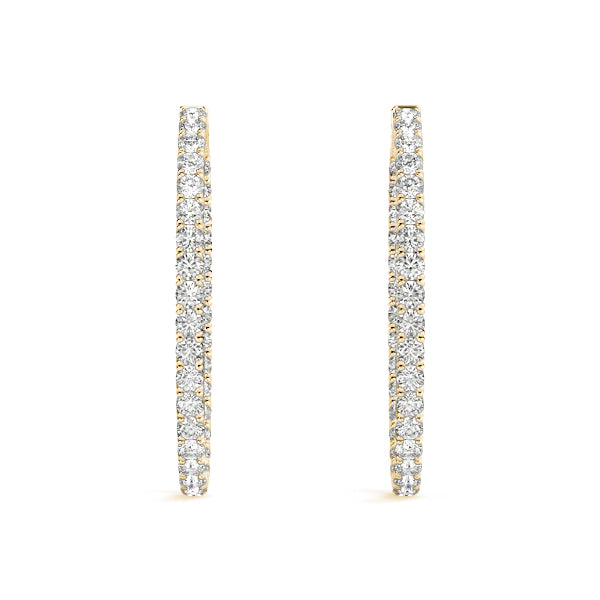1.2 Inch 4 Prong Oval Hoop