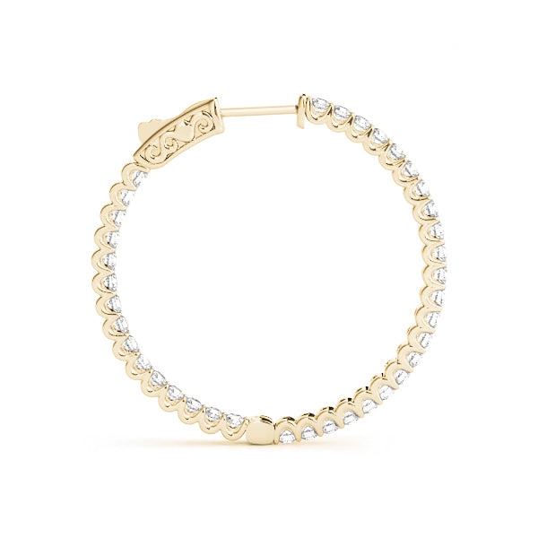 .75 Inch 2 Prong Round Hoop