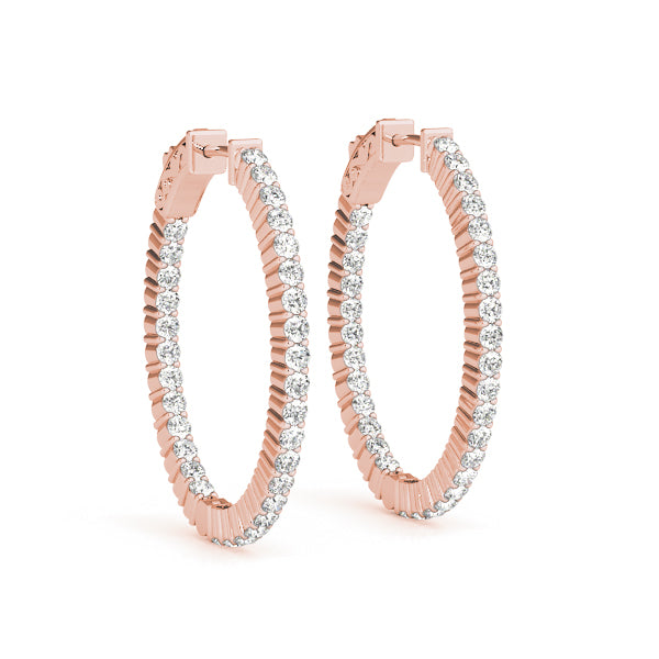1 Inch 2 Prong Oval Hoop