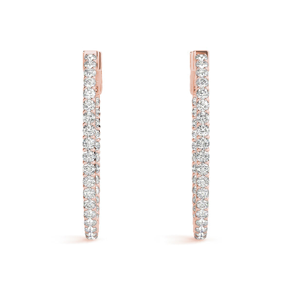 1 Inch 2 Prong Oval Hoop