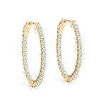 Load image into Gallery viewer, 1.2 Inch Lucida Oval Hoop
