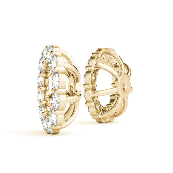 Earring Jacket For .50 Ct Center