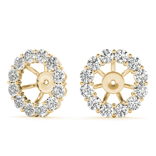 Earring Jacket For .50 Ct Center